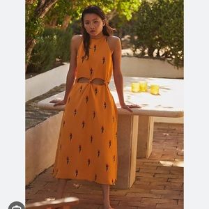 Farm Rio Parrot Halter Maxi Dress